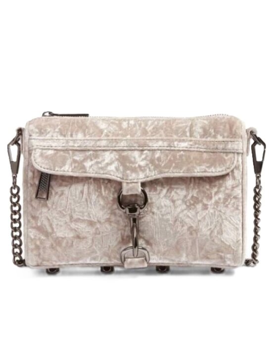 Rebecca Minkoff Handbags - REBECCA MINKOFF Velvet Mini MAC Crossbody Clutch Putty NWT